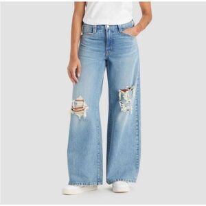Levi's Sky Blue Wide Leg Jeans